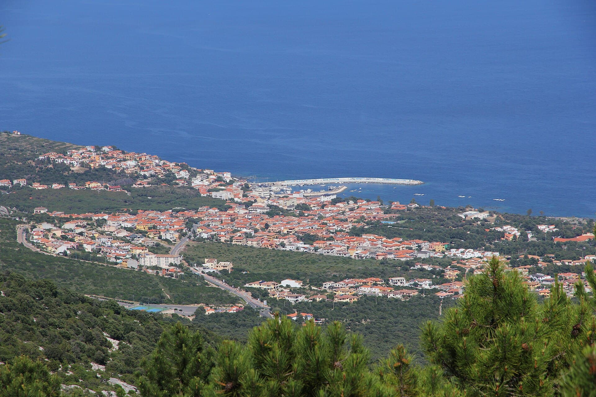 Panorama di Cala Gonone sul Golfo di Orosei